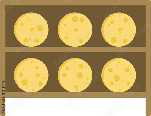 Swiss cheese storage