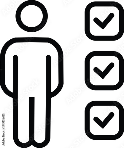 Business people line icon, Team work. Outline icon