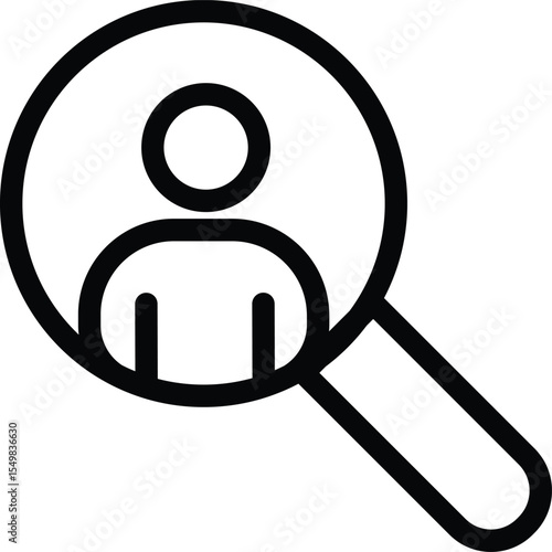 Business people line icon, Team work. Outline icon