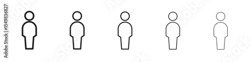 Person icon vector illustration isolated