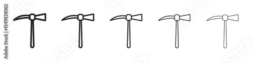 pickaxe icon vector illustration isolated