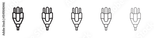 plug icon vector illustration isolated