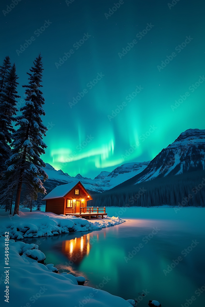 Fototapeta premium house in the mountains