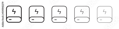 Power bank icon vector illustration isolated
