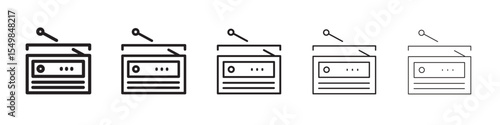 Radio icon vector illustration isolated
