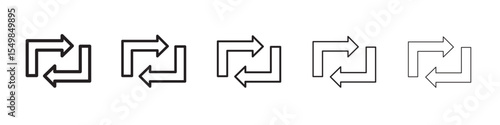 Repeat reload arrow icon vector illustration isolated
