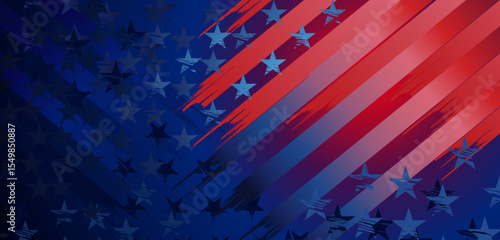 Grunge distressed USA flag stars patriotic abstract 
texture background pattern for 4th of July, Veterans day, Presidents day, Memorial day, Labor day, Festive, Sale, USA