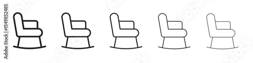Rocking chair icon vector illustration isolated