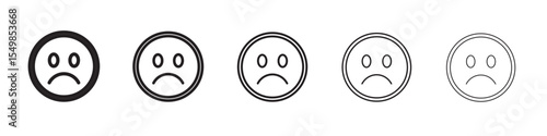 sad icon vector illustration isolated
