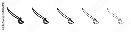 sabre icon vector illustration isolated