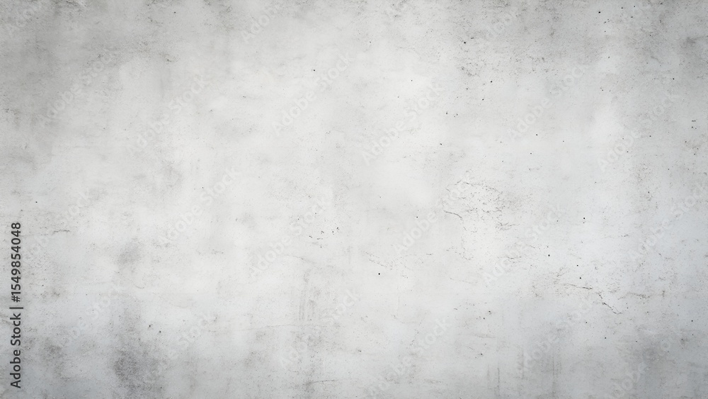 Fototapeta premium Abstract grungy empty background. Photo of blank white concrete wall texture. Grey washed cement surface. Horizontal