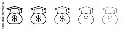 Scholarship icon vector illustration isolated