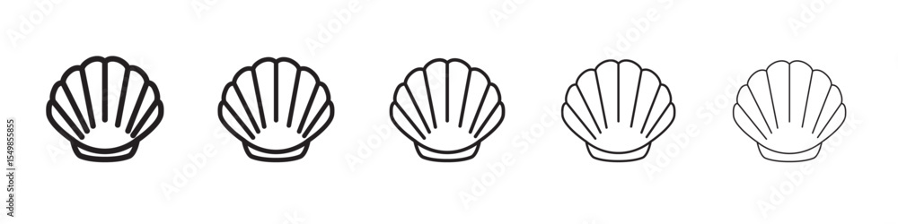 Sea shell icon vector illustration isolated Sea shell icon vector illustration isolated