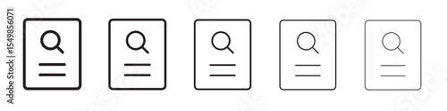 Search file icon vector illustration isolated