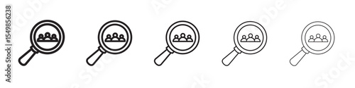 Search for job icon vector illustration isolated