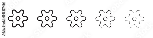 Settings icon vector illustration isolated