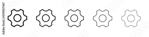 Settings icon vector illustration isolated
