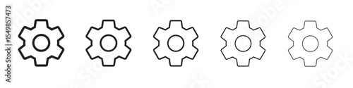Settings icon vector illustration isolated