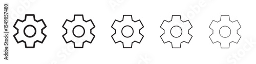 Settings icon vector illustration isolated