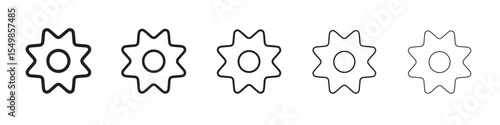Settings icon vector illustration isolated