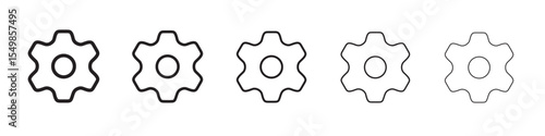Settings icon vector illustration isolated