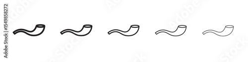 Shofar icon vector illustration isolated