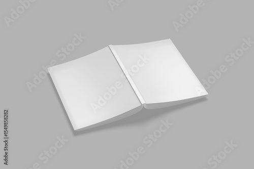 Front and back book cover for mockup