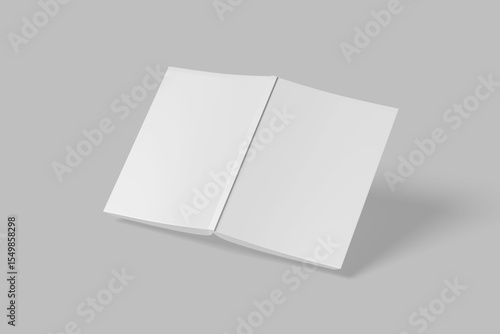 Front and back book cover for mockup