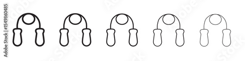 Skipping rope icon vector illustration isolated