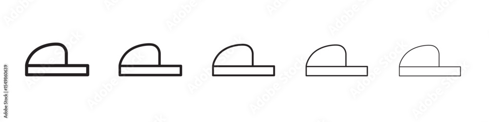 Slippers icon vector illustration isolated Slippers icon vector illustration isolated