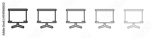 Slideshow icon vector illustration isolated