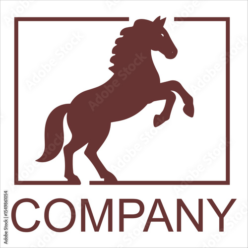 simple horse vector illustration best for sport races logo
