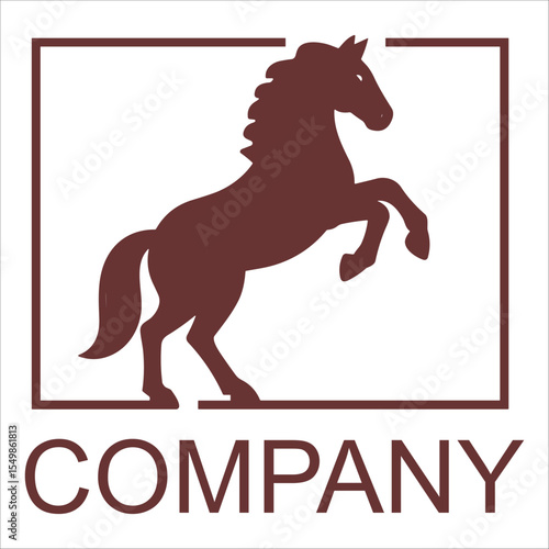 simple horse vector illustration best for sport races logo