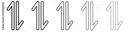 Sort icon vector illustration isolated