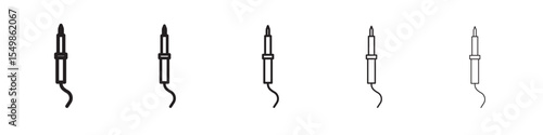 Soldering iron icon vector illustration isolated