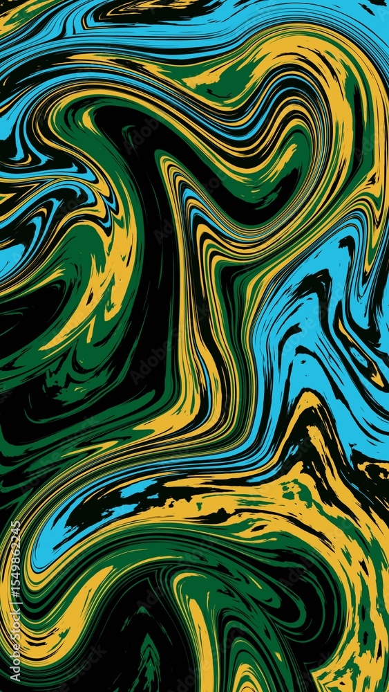 Fototapeta premium digital art in liquid form, watercolor. background