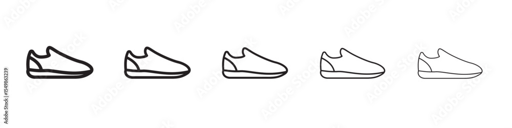 Sports shoe icon vector illustration isolated Sports shoe icon vector illustration isolated