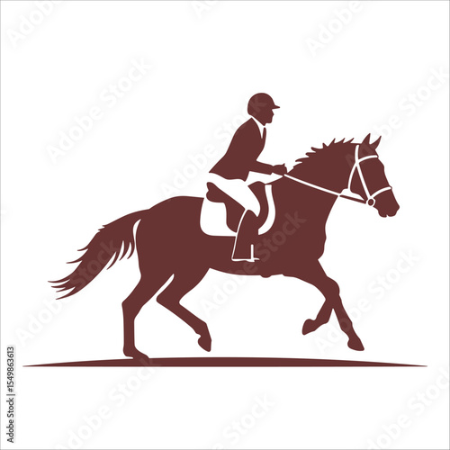 simple horse vector illustration best for sport races logo