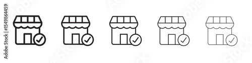 Store open icon vector illustration isolated