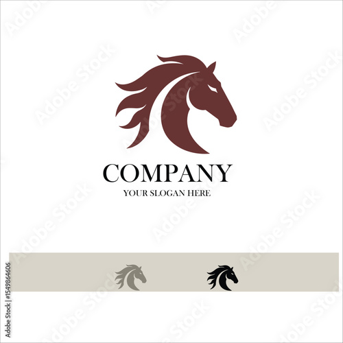 simple horse vector illustration best for sport races logo