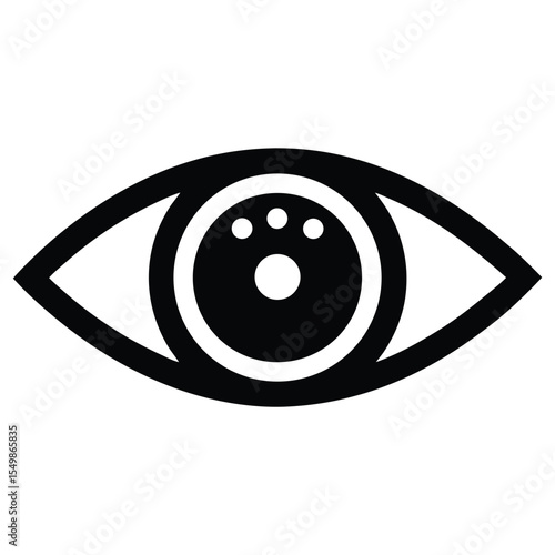 optometrist element isolated digital eye scanner on white background