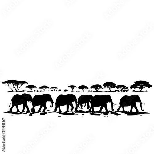 Photography group of elephants