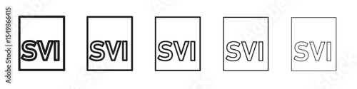 SVI File Document Icon vector illustration isolated