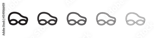 Swimming Glasses icon vector illustration isolated