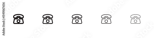 Telephone icon vector illustration isolated