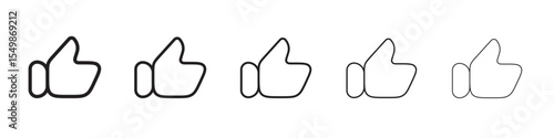 Thumbs up icon vector illustration isolated