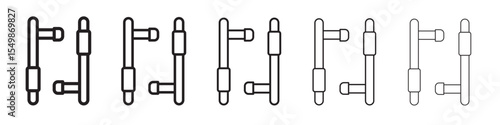 tonfa icon vector illustration isolated