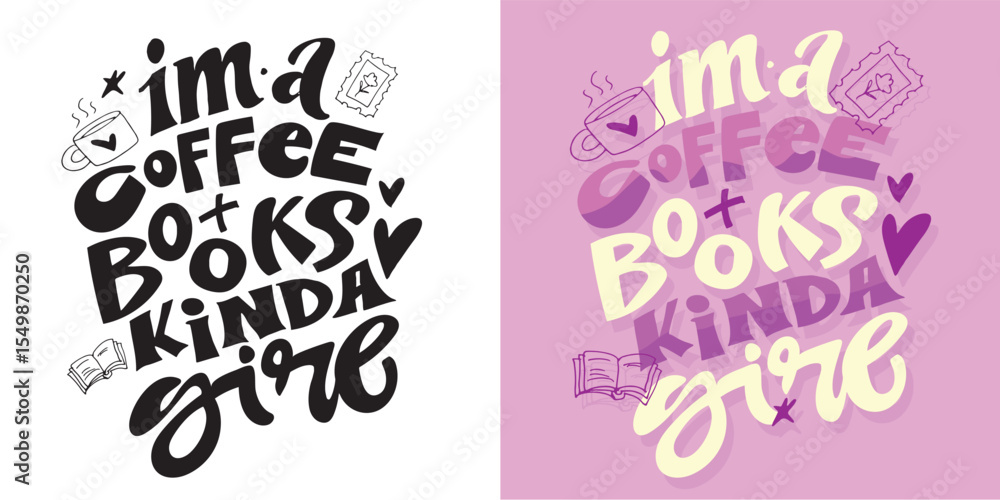 custom made wallpaper toronto digitalCute hand drawn doodle lettering quote about books and reading. Lettering for t-shirt design, mug print, bag print, clothes fashion. 100% hand drawn vector image.
