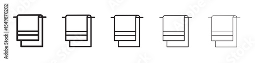 Towel icon vector illustration isolated
