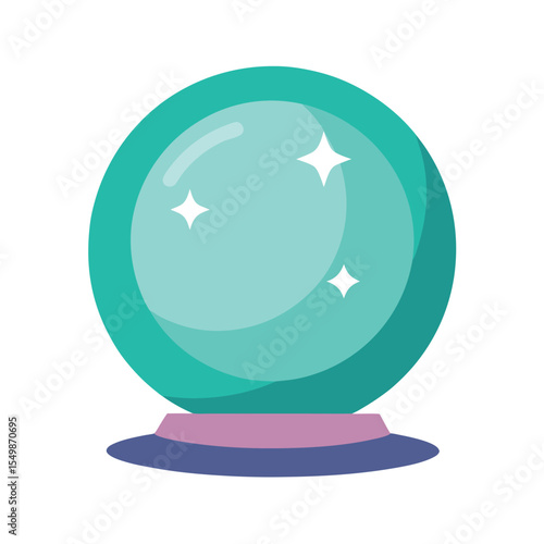 globe on white background